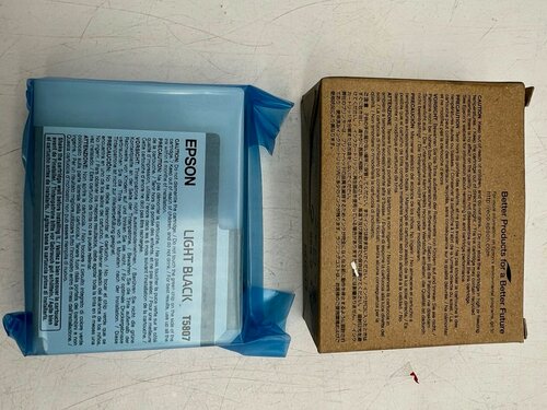 Изображение товара Картридж Epson T5807 (C13T580700) Light Black Серый Оригинальный Струйный