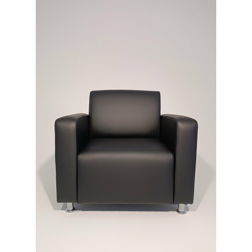 Кресло офисное Платинум, механизм Нераскладной, 86х70х82 см, черный матовый