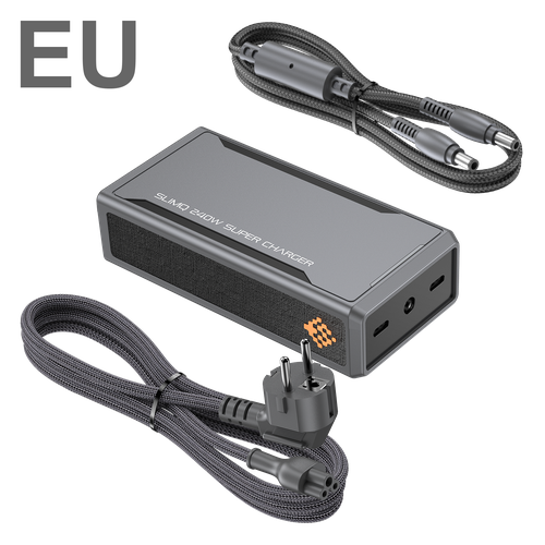 Адаптер для игрового ноутбука SlimQ мощностью 240 Вт Быстрое зарядное устройство Type C GaN для Dell HP MSI Razer Lenovo Asus Acer и многого другого 9404₽