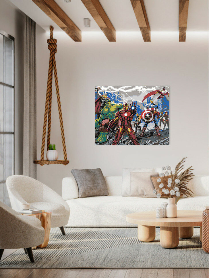 Картина по номерам "Супергерои Марвел" — фото 1