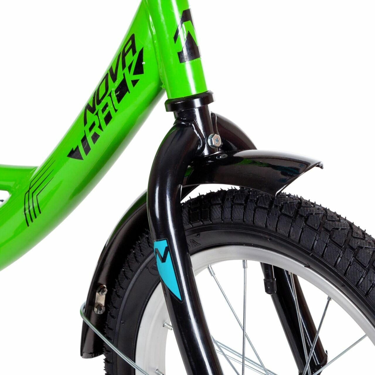 Детский велосипед Novatrack Vector 16" (2022) 16 Салатовый (101-115 см) — фото 1