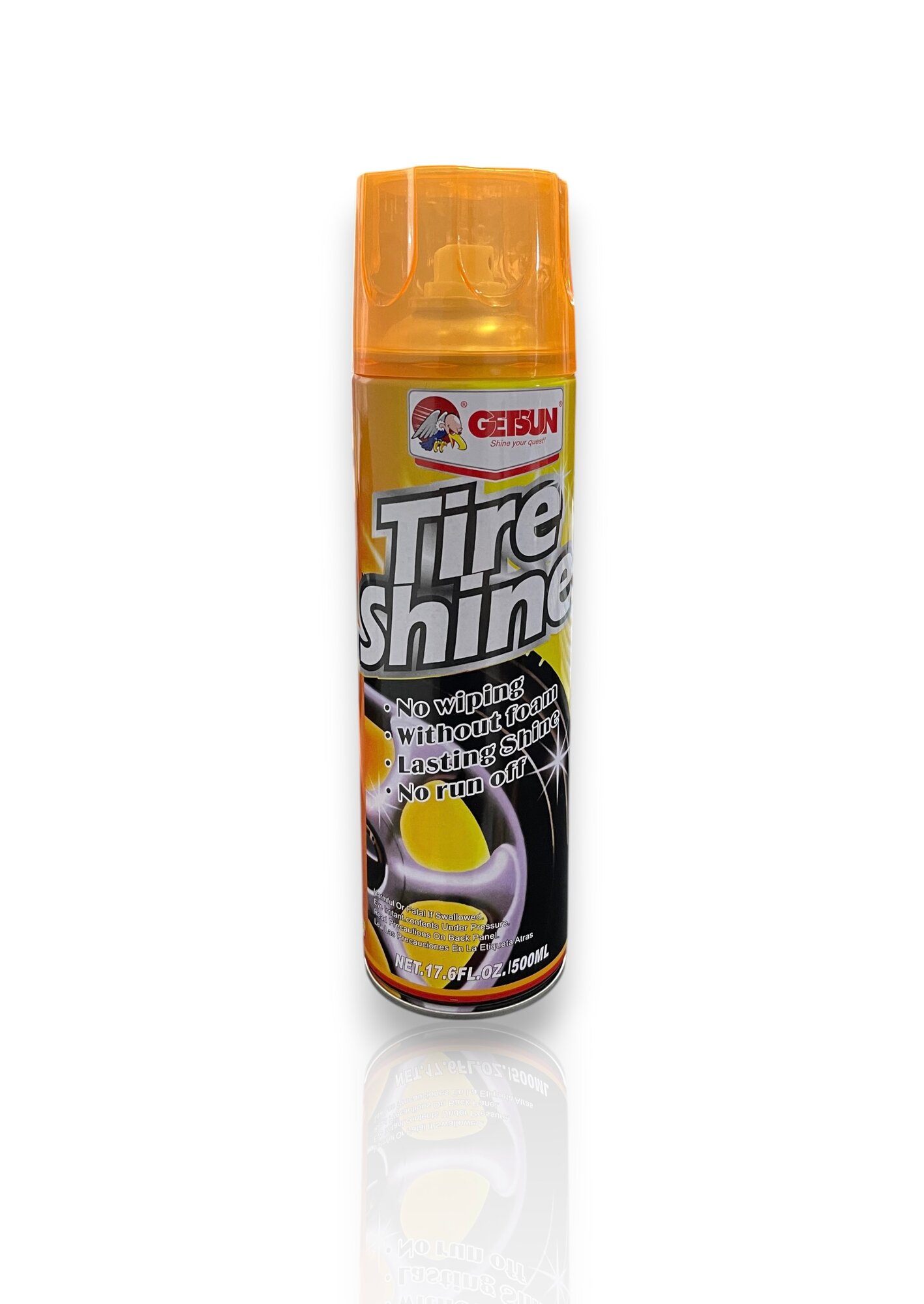 Getsun Tire Shine Spray / Спрей чернитель для блеска шин, 500 мл