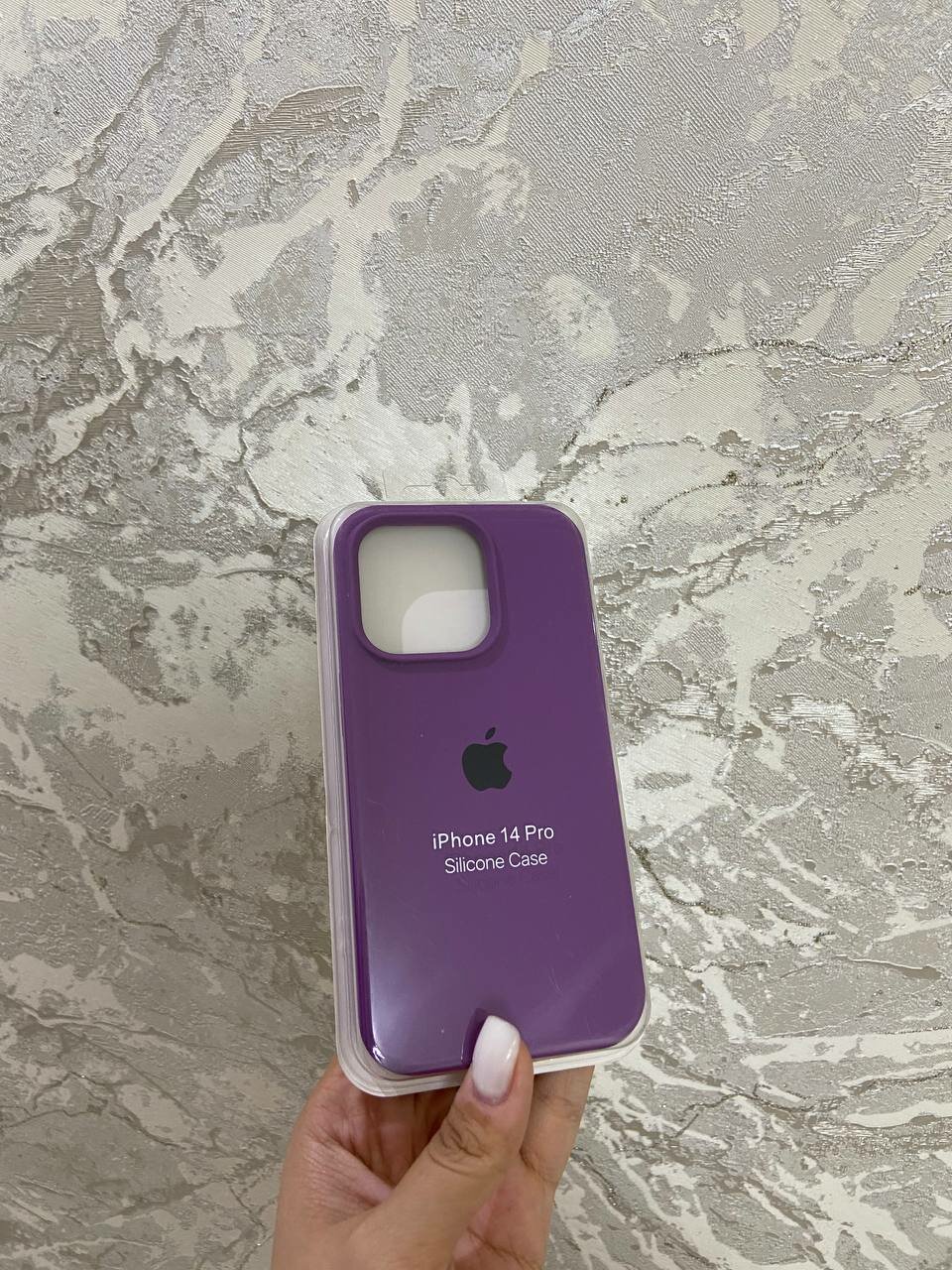 Чехол "Фиолетовый " для iPhone 14 Pro, силиконовый, противоударный — фото 1