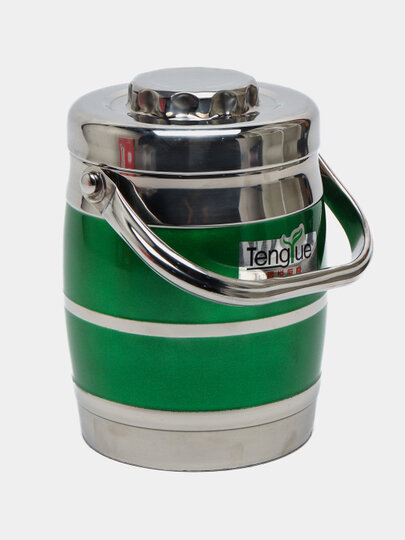 Термос пищевой, изготовлен из теплосохраняющей нержавеющей стали, для супа — фото 1