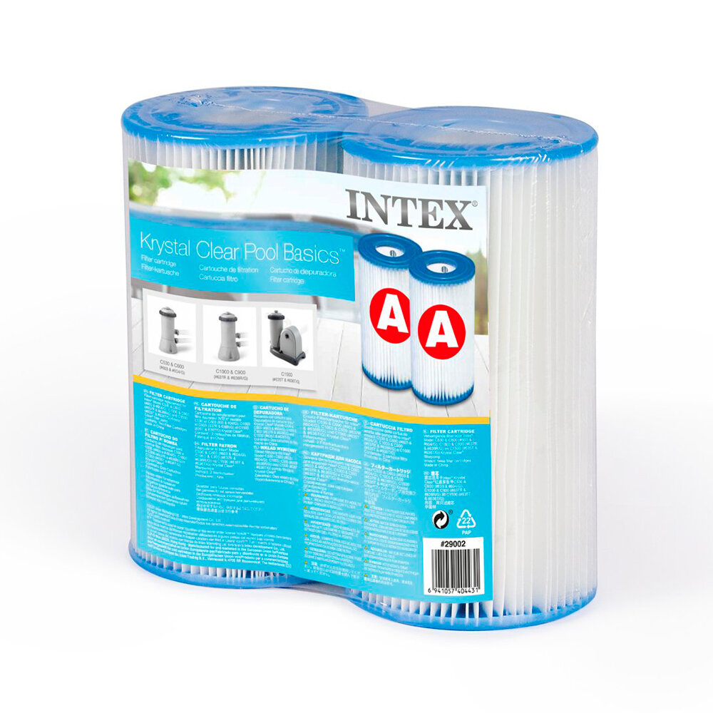 Сменный картридж А (блок из 2 шт.) для фильтр-насоса 28604 28638 28636 и хлоратора 28674 (Intex 29002)