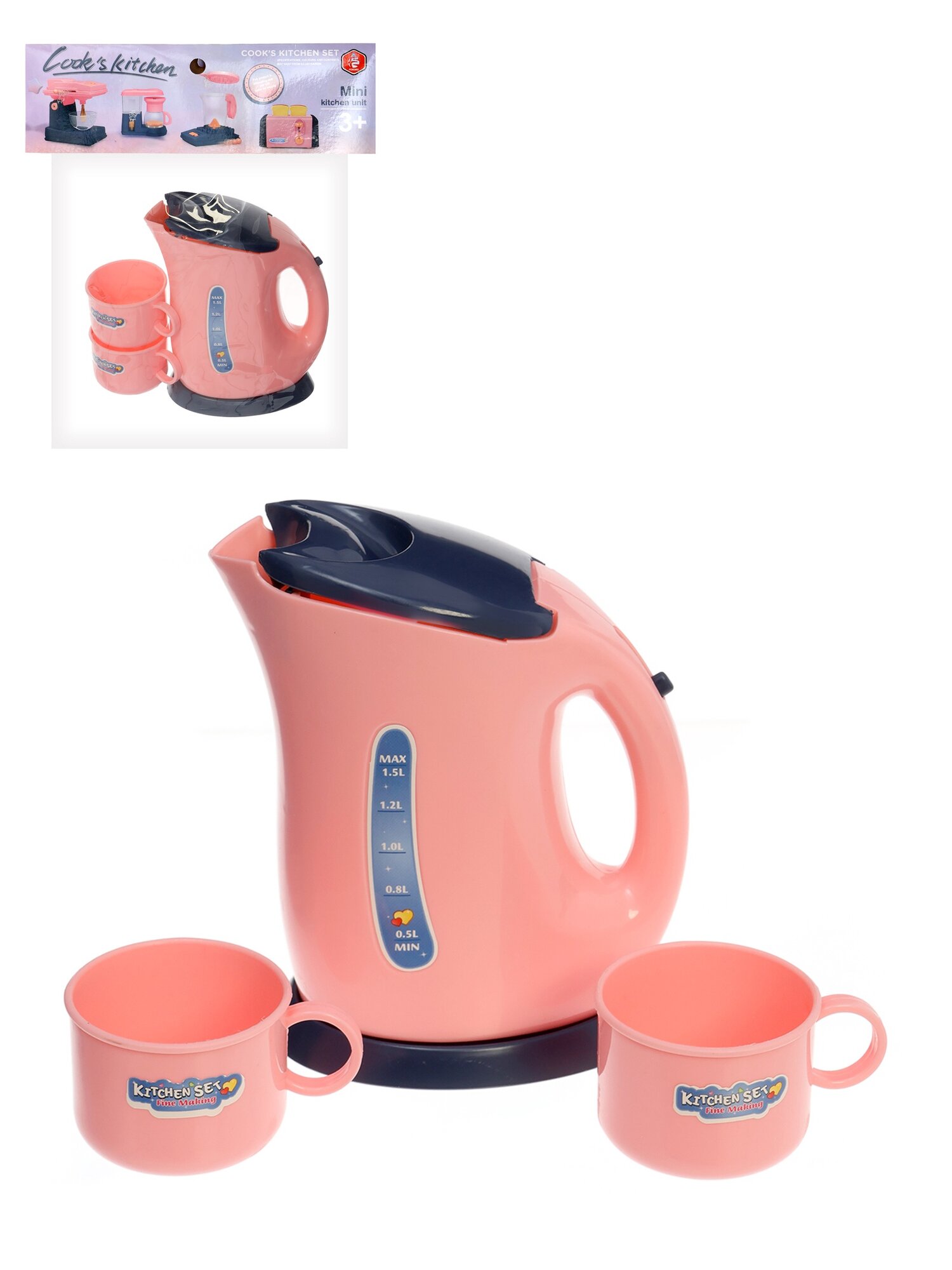 Бытовая техника "Чайник" кружки в комплекте пластик от 3 лет