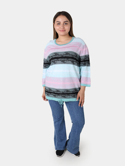 Свитер , размер OneSize, бирюзовый — фото 1