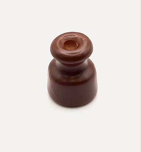 Изображение товара Ретро изолятор керамика цвет коричневый матовый 100шт.