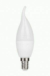 Светодиодная LED лампа AVL PRE свеча на ветру C37 E14 8W(700lm) 6500K 6K 37x130 матовая LE SVD LED AVL PRE 010502-0020