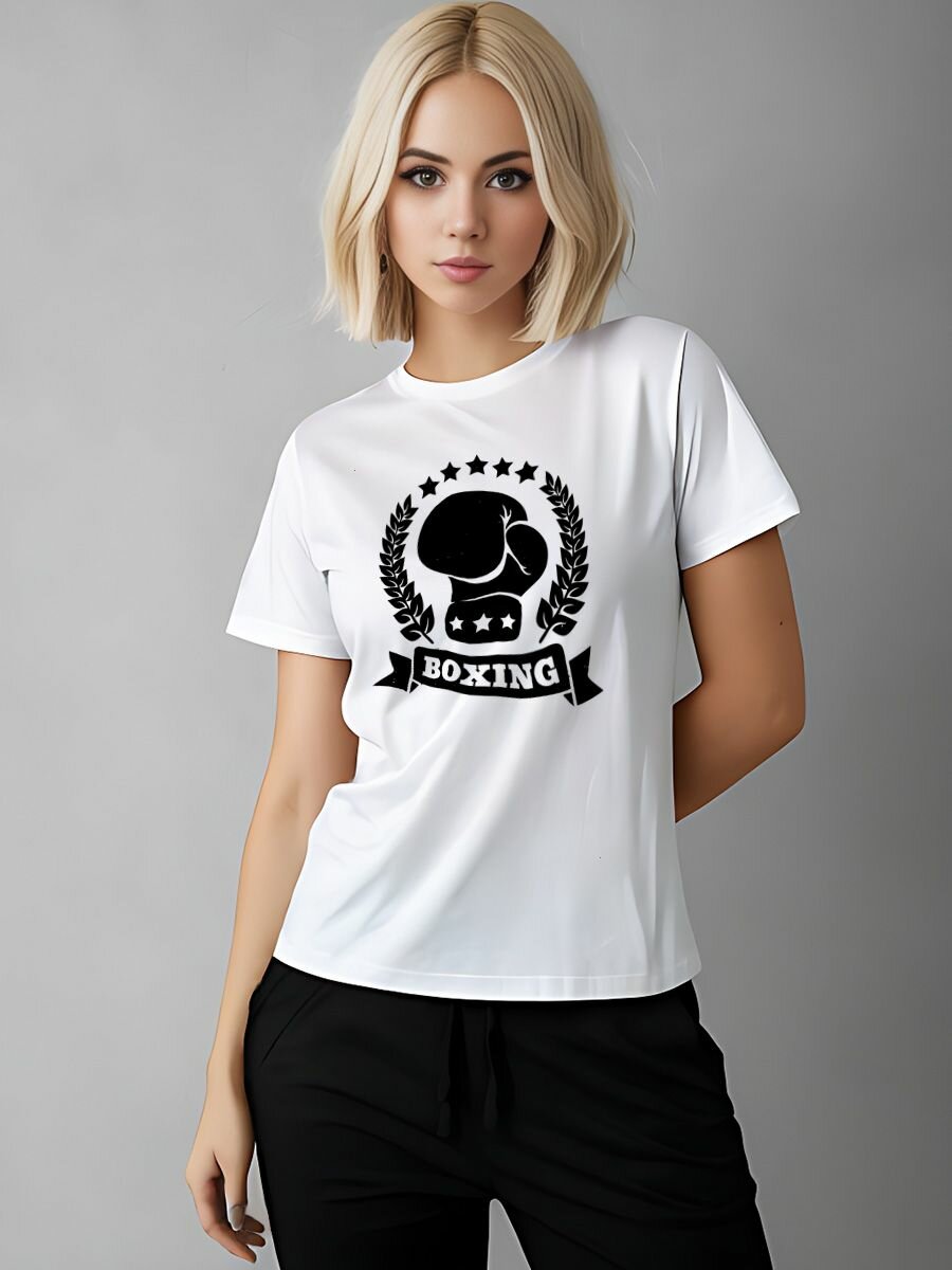 Футболка Printech размер M (42-44) белый