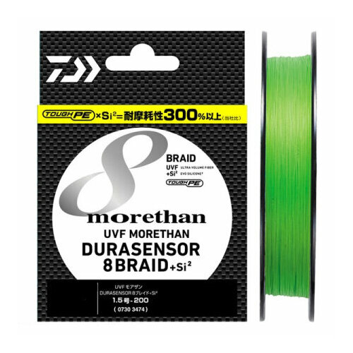 Daiwa, Шнур Morethan Durasensor X8, 200м, 21lb, 1.2, Green