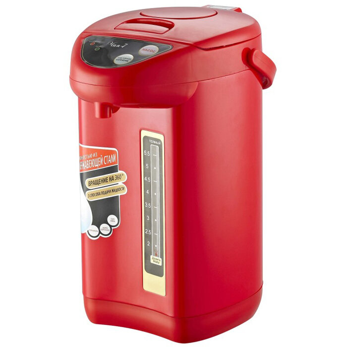 Чайник-термос Чая-7 /4л, 800Вт, красный
