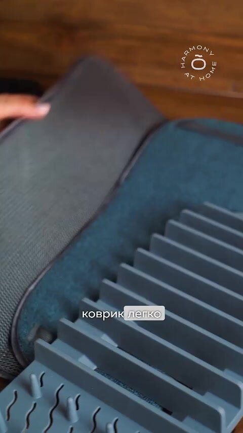 Коврик подстилка для сушки посуды из микрофибры и подставка для тарелок, 48х45 см, TOHOMU/TOPOTO — фото 1