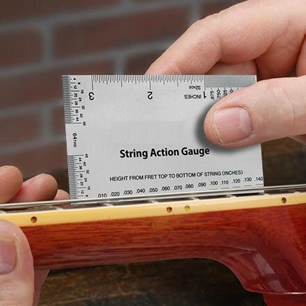 Линейка измеритель высоты струн, порожков и др. STRING ACTION — фото 1