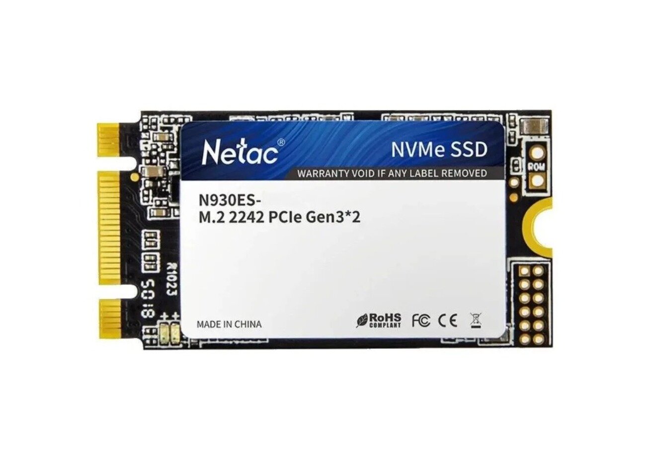 SSD накопитель NETAC N930ES NT01N930ES-001T-E2X 1ТБ, M.2 2242, PCIe 3.0 x2