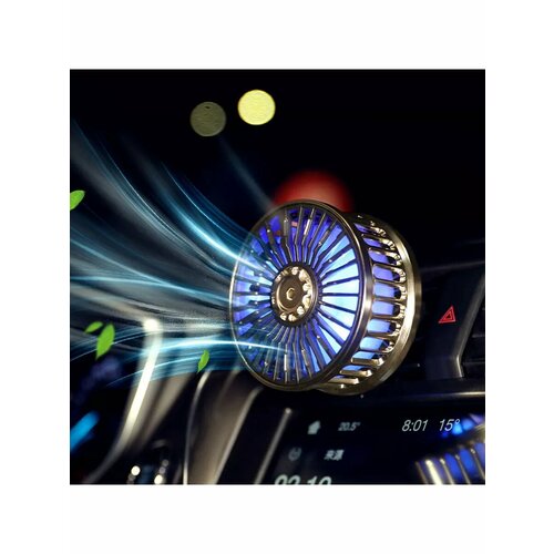 Вентилятор автомобильный JR для любой машины USB 3 скорости подсветка мини-размер 1180₽