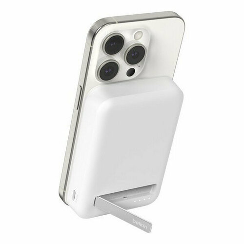Внешний аккумулятор Belkin BoostCharge Pro Magnetic Power Bank с беспроводной зарядкой 15W 10000mAh BPD008btWH белый 12990₽