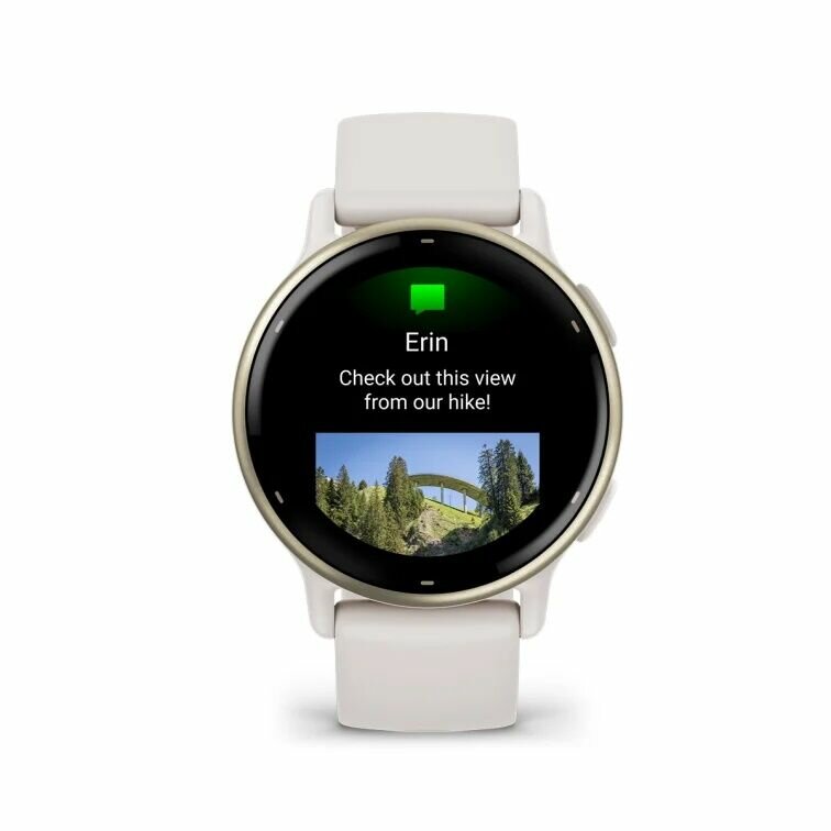 Смарт-часы Garmin Vivoactive 5 Ivory/Cream Gold, AMOLED-экран