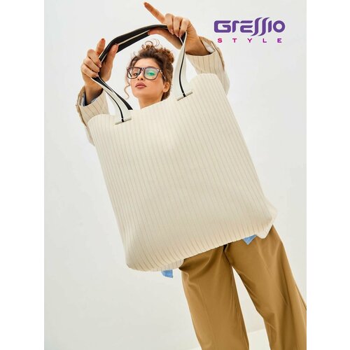 Сумка шоппер GRESSIO серый 2089₽