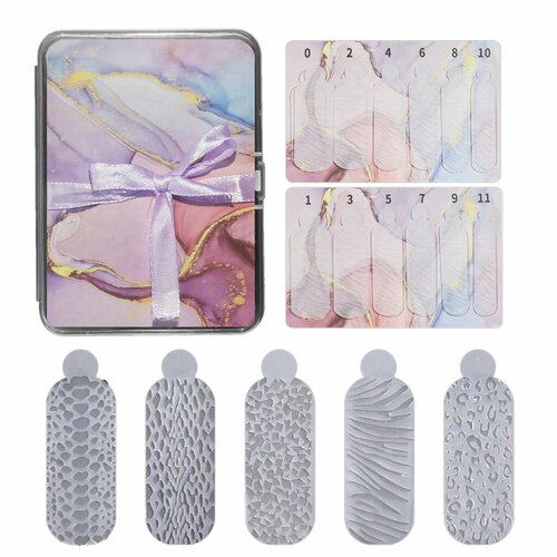 Формы для ногтей универсальной формы для создания рельефного дизайна на ногтях