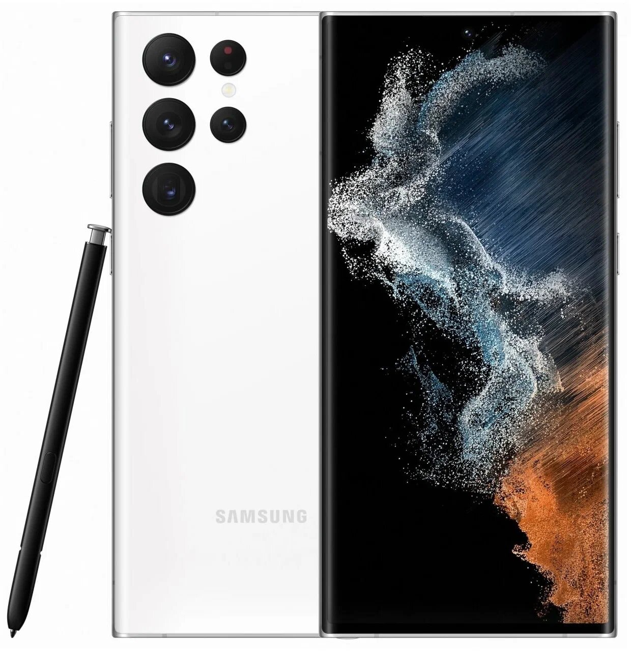 Смартфон Samsung Galaxy S22 Ultra, Dual: nano SIM + eSIM, 12ГБ/512ГБ, белый