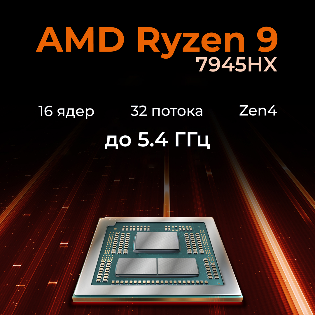 Ноутбук Lenovo Legion 5 Pro R9000P, AMD R9-7945HX, RTX 4060, 32 ГБ, 1 ТБ SSD, Windows 11 Home, Русская/Английская — фото 1
