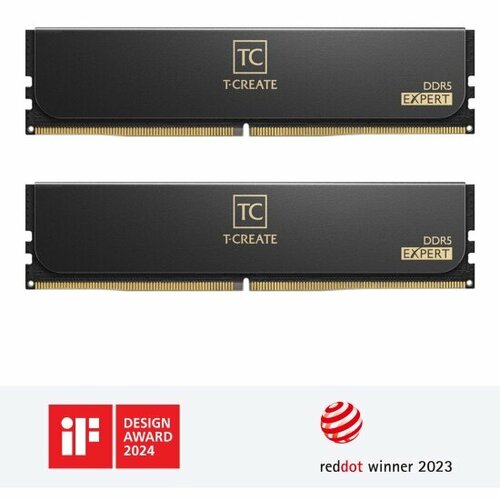 Оперативная память Teamgroup T-Create Expert 96GB 2x48GB DDR5-6400 Black CTCED596G6400HC32ADC01 51165₽