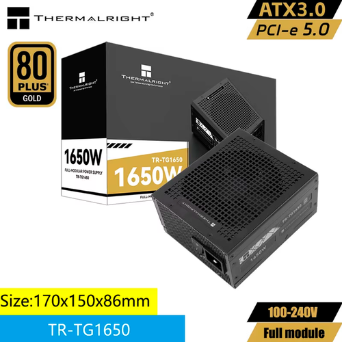 Модульный блок питания Thermalright TR TG 1650 Черный на 1650W PCI 50 с 12Vhpwr TR-TG 22384₽