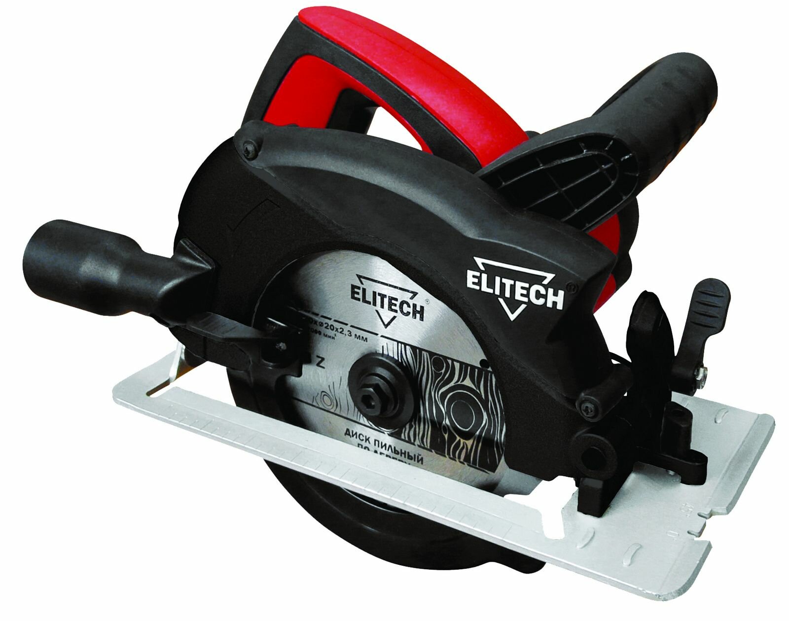 Пила дисковая ELITECH ПД 1666, мощность 1600Вт, скорость вращения 5000 об/мин