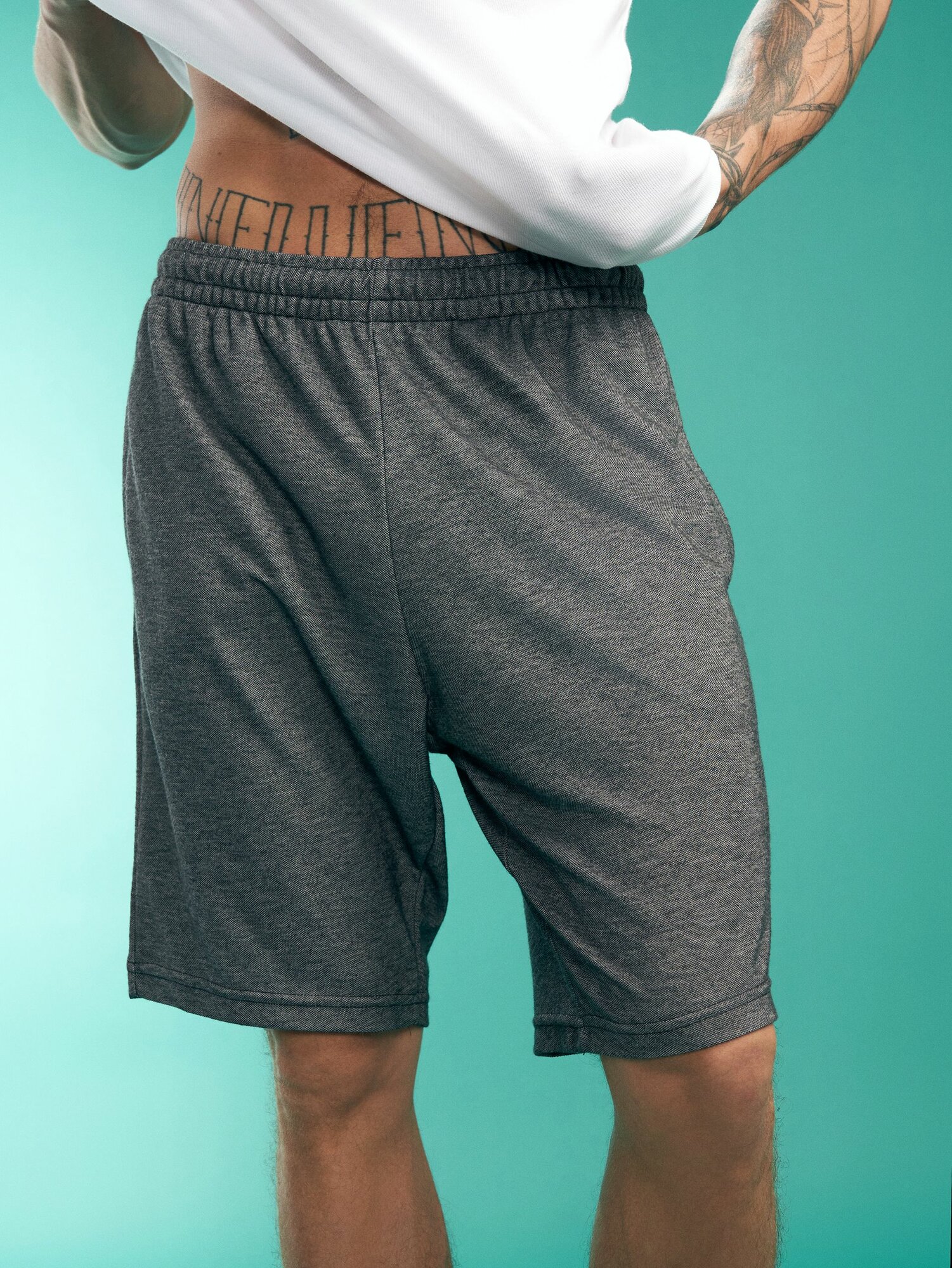 Шорты ТВОЕ Базовая, размер XL, темно-серый меланж — фото 1