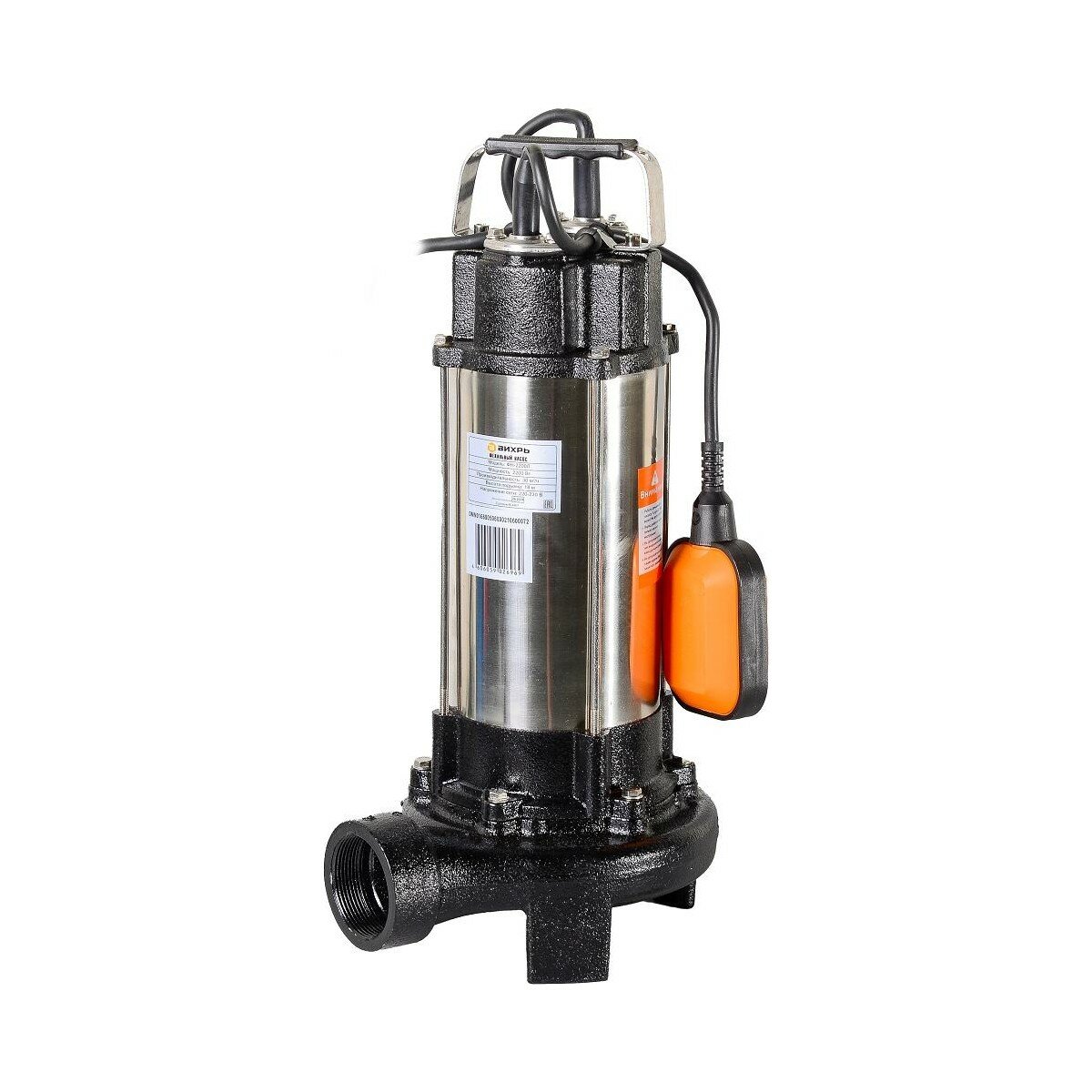 Насос дренажный вихрь ФН-2200Л фекальный