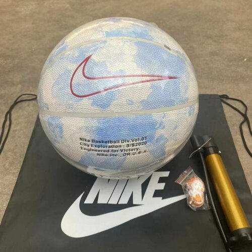 Nike Мяч баскетбольный, 7 размер, лазурный