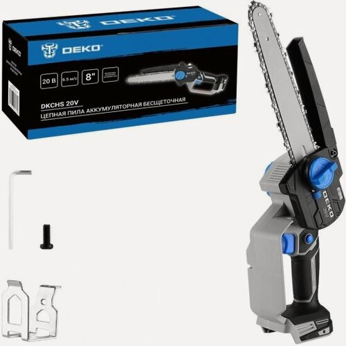 Изображение товара Бесщеточная аккумуляторная цепная пила Deko DKCHS 20V, 20В, без АКБ и ЗУ (085-2015)