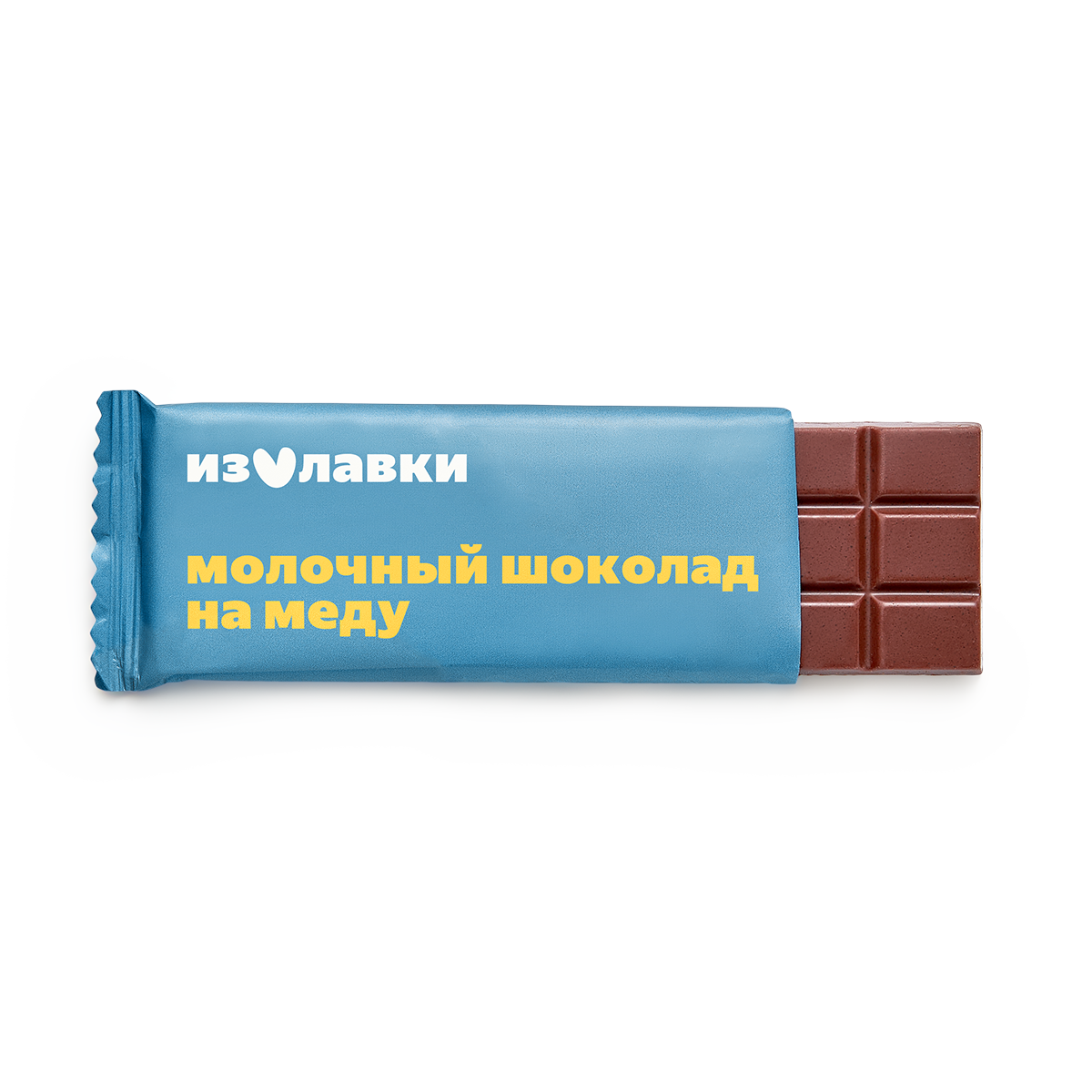 Шоколад молочный на меду "Из Лавки", 46% какао, 1 штука, 45 г