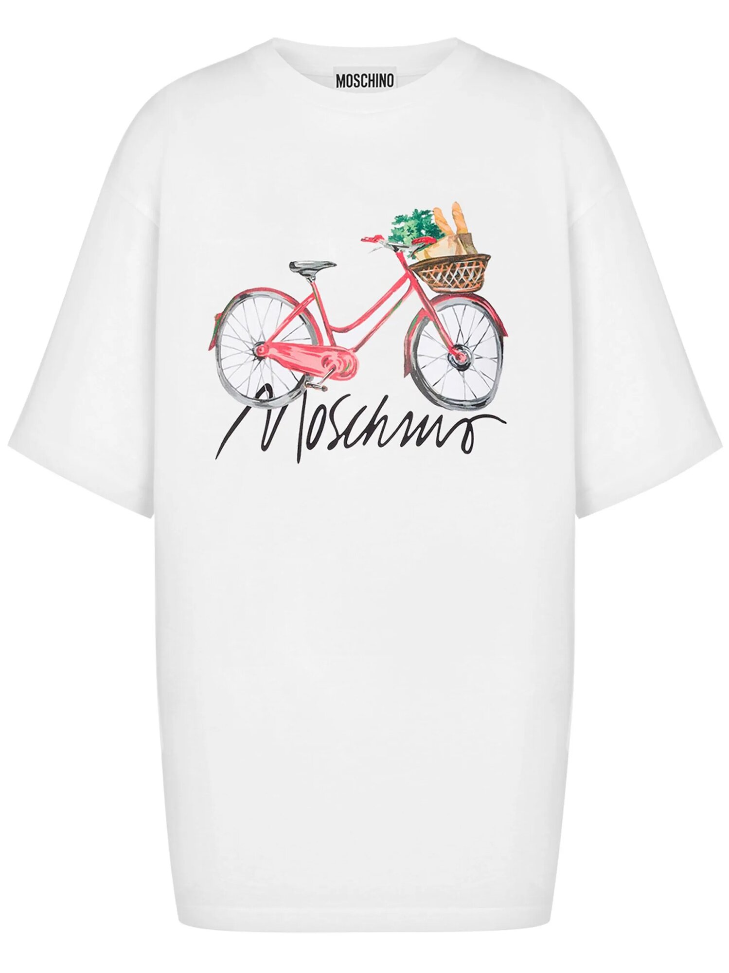 Футболка MOSCHINO, размер XS, белый