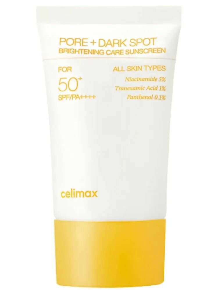 Изображение Celimax Осветляющий солнцезащитный крем Pore+Dark Spot Brightening Care Sunscreen SPF50+ 50 мл.