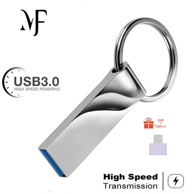 Новый высокоскоростHoй U$B 3.0/2.0 Fash Drive U Disk External StorageMemory Stick Car keychain deco USB Flash Drive 1T 2TB