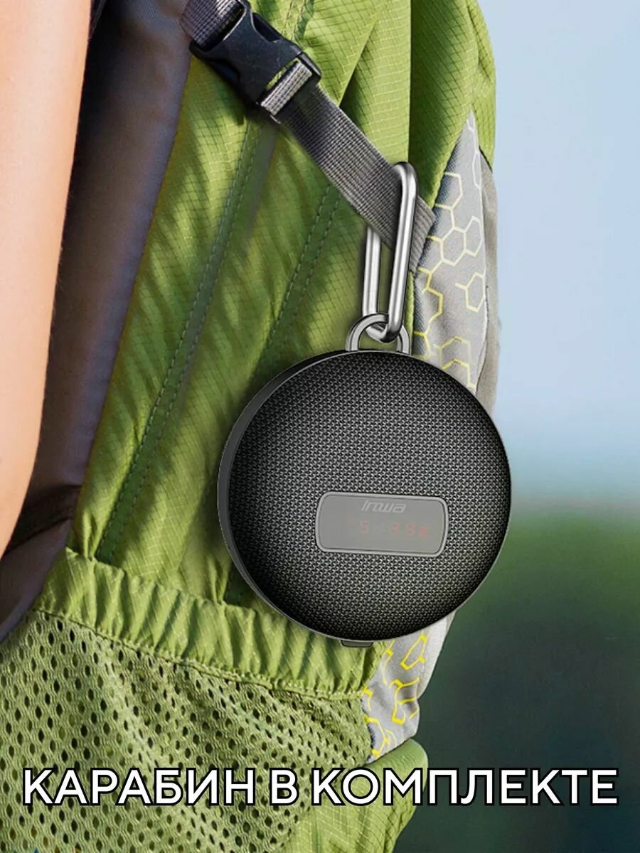 Bluetooth колонка с креплением для руля велосипеда, электросамоката (с дисплеем) — фото 1