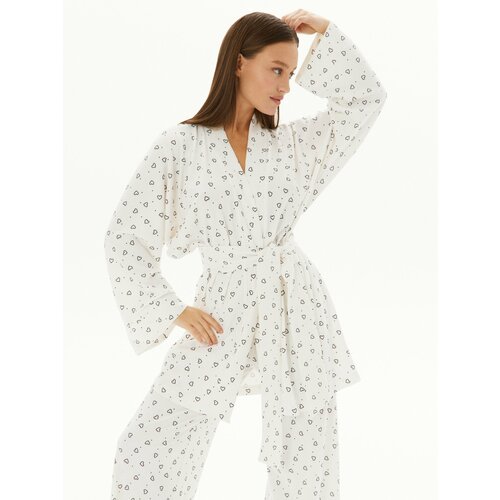 фото Пижама mimi pajamas new, размер xxl, бело-черный
