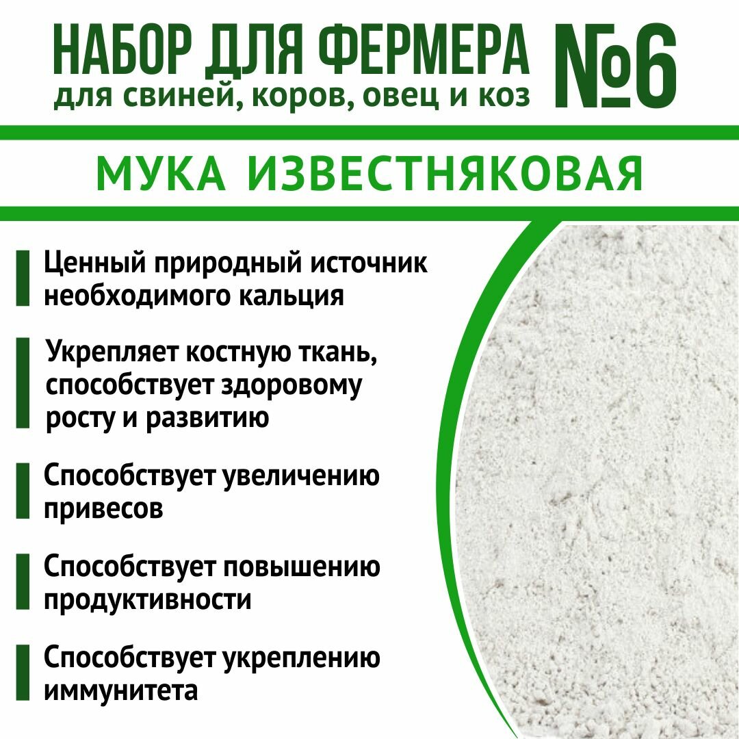 Корма для свиней, коров, овец и коз кормовые добавки: Жом свекловичный 1кг + ЕВРОФОС 2кг + Известняковая мука 1,8 кг — фото 1