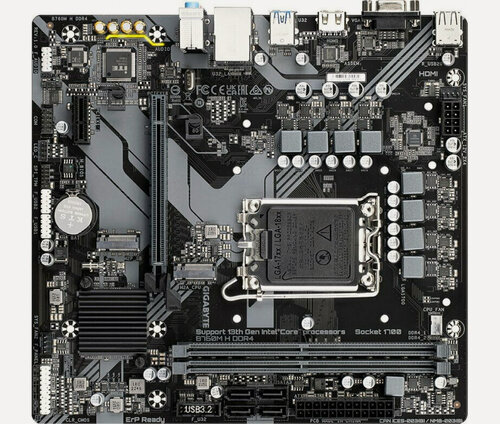 Изображение товара Материнская плата Gigabyte B760M H DDR4, Soc-1700, Intel B760, mATX
