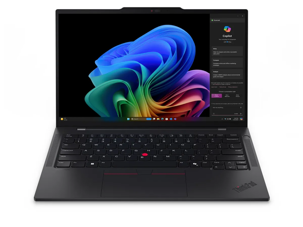 14.0" ноутбук Lenovo T14s Gen 6 ThinkPad 2025 [2880x1800] Snapdragon X Elite X1E-78-100 64GB LPDDR5X 512GB SSD M.2 Qualcomm Adreno Win11 Home 1.2кг