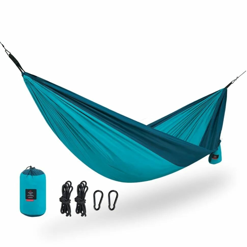 Гамак 2-местный Naturehike Ultralight NH21DC011 340T, синий, 6927595713594