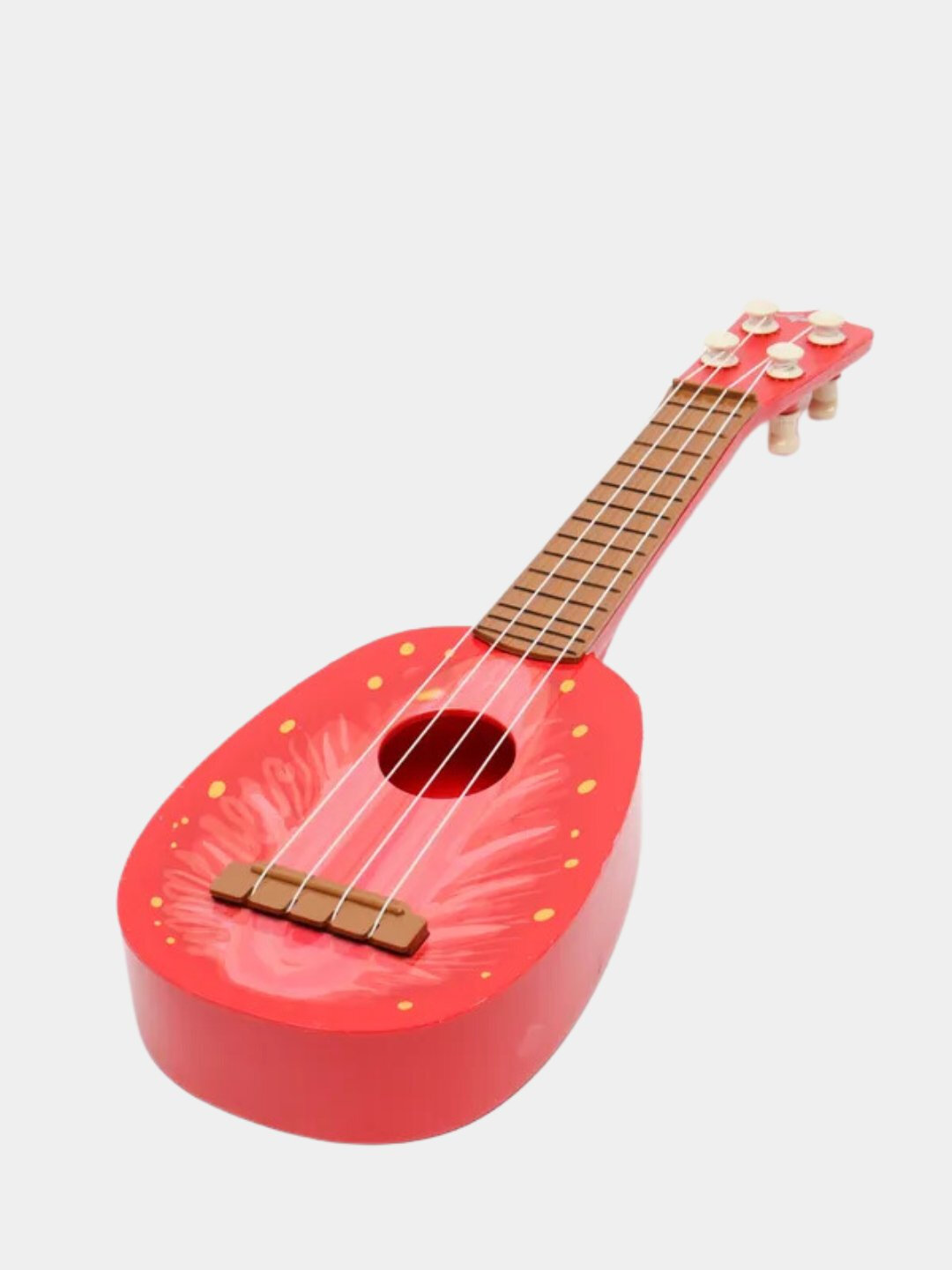Гитара детская музыкальная со струнами, укулеле для детей, фрукты — фото 1