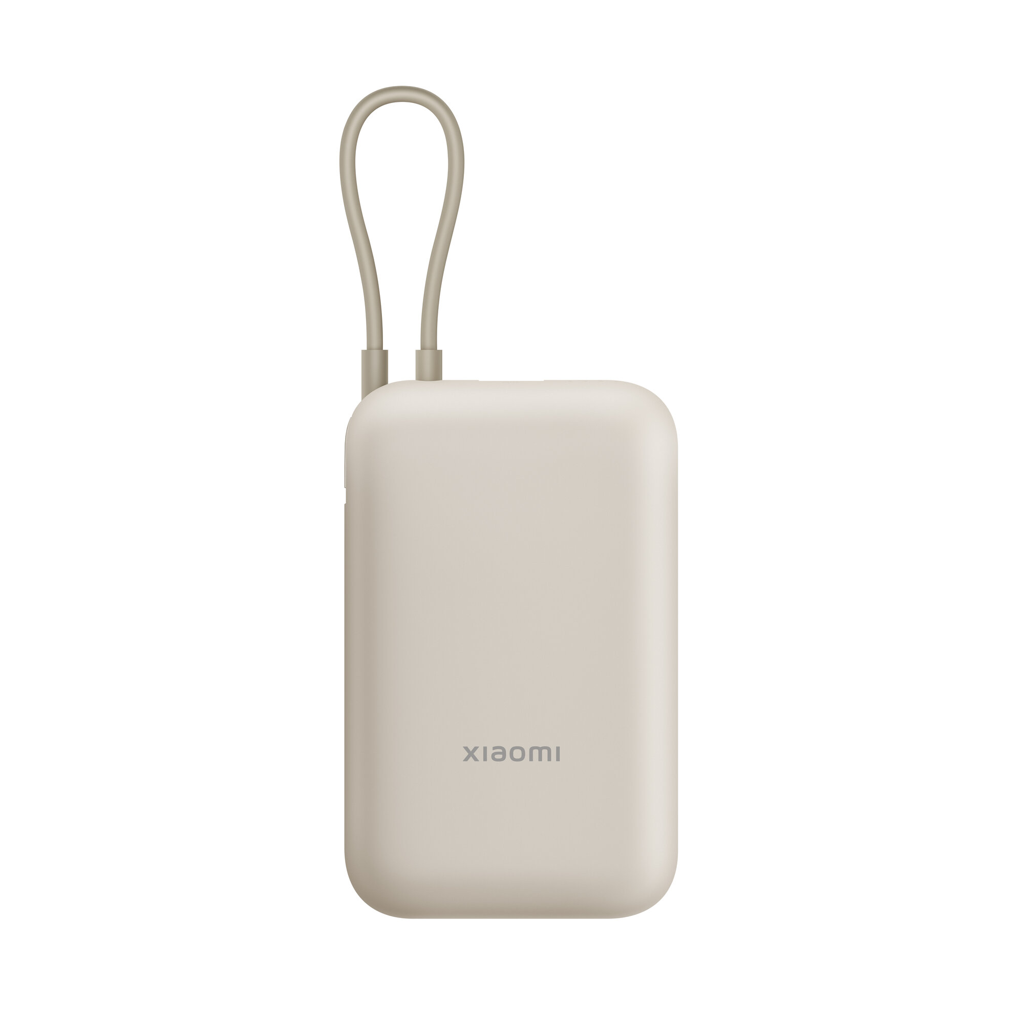 Портативный аккумулятор Xiaomi 33W Power Bank 10000mAh (Integrated Cable) Tan GL (BHR9333GL) бежевый