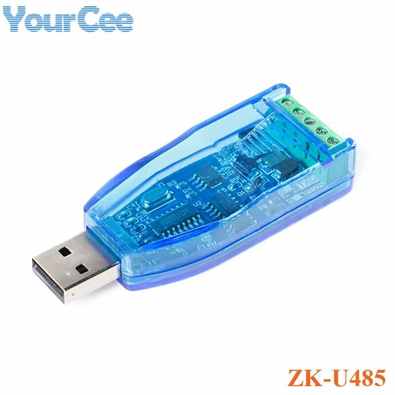 ZK-U485 ZK-H485 Промышленный преобразователь USB в RS485 Совместимость конвертера Стандартный модуль разъема RS-485, ZK-U485