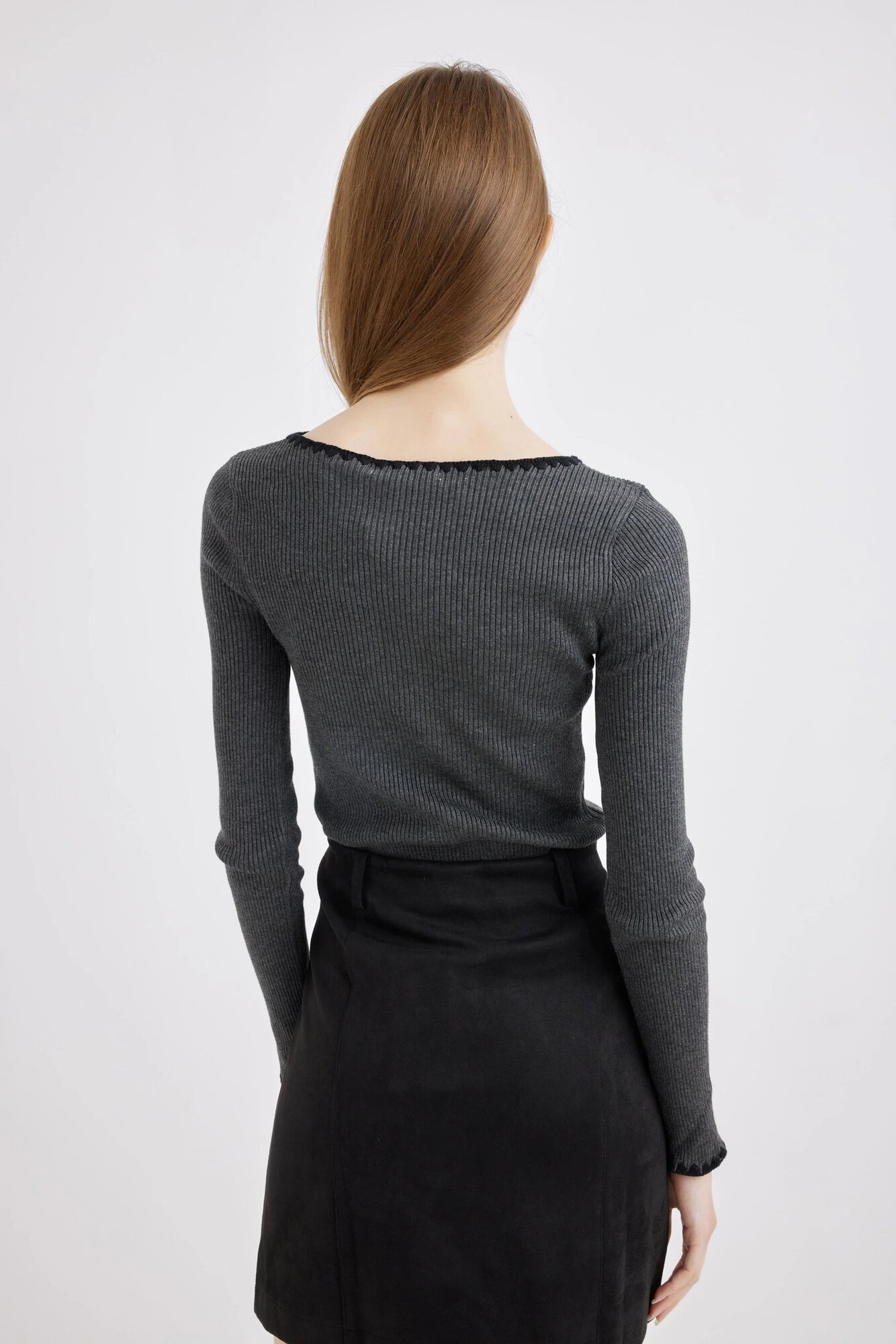 Джемпер Selfie, размер L, темно-серый — фото 1