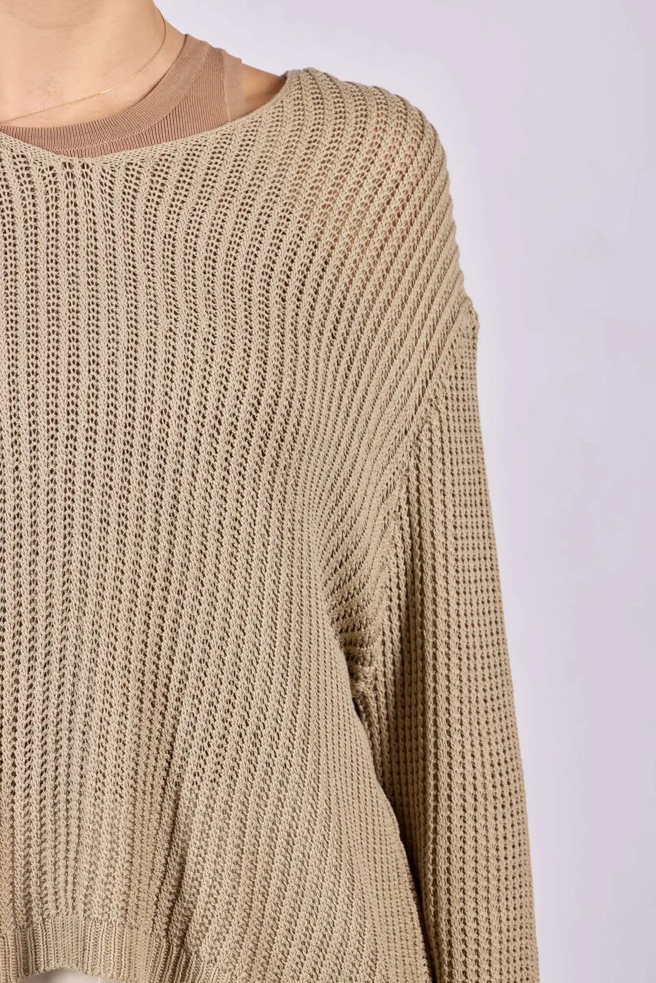 Джемпер Selfie, размер L, бежевый — фото 1