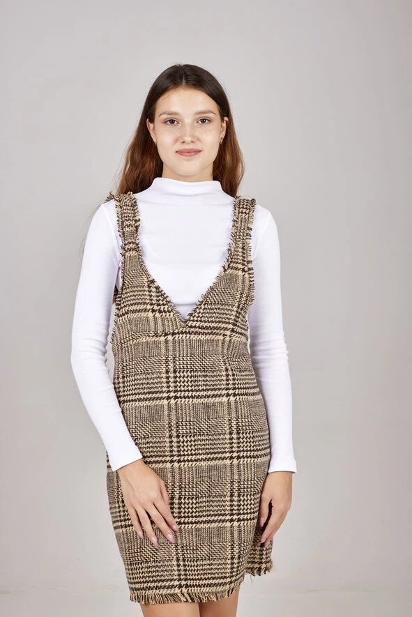 Платье Selfie, размер L, коричневый — фото 1