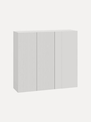 Изображение товара Кухонный модуль навесной, угловой шкаф Стайер с полками, 100х29.6х91.2 см, Белый / Бланж